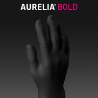 Aurelia Bold Black Nitrile Powder-Free Gloves