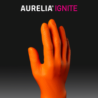 Aurelia Ignite Orange Nitrile Powder-Free Gloves